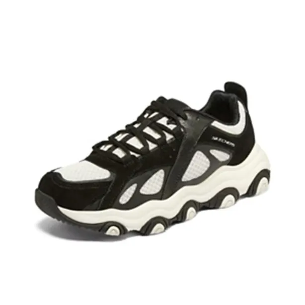Skechers D'Lites 'Black White'-2