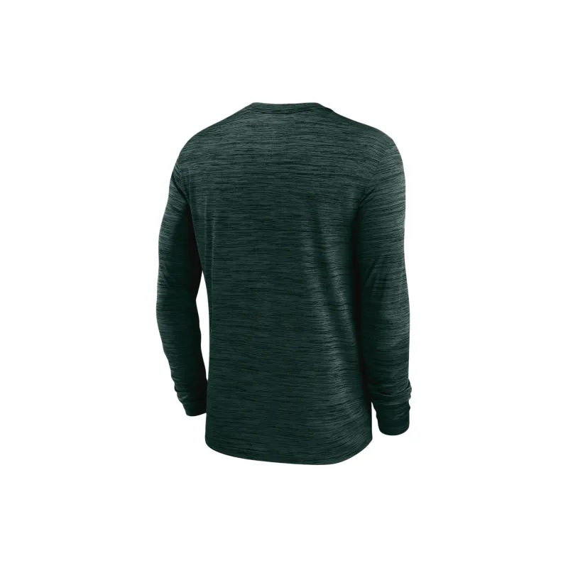 Nike Michigan State Spartans Sideline Velocity Men's Nike Dri FIT College Long Sleeve T Shirt-1