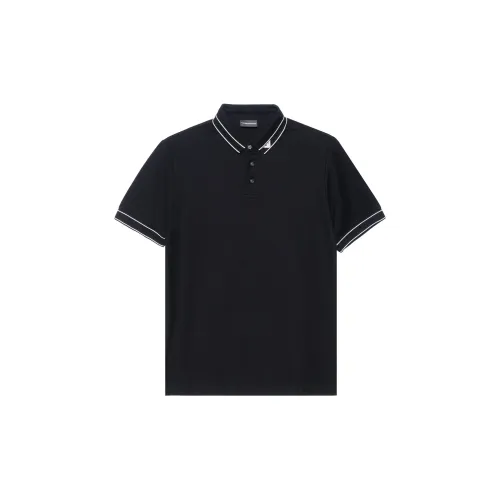 EMPORIO ARMANI Polo Shirts Men Black