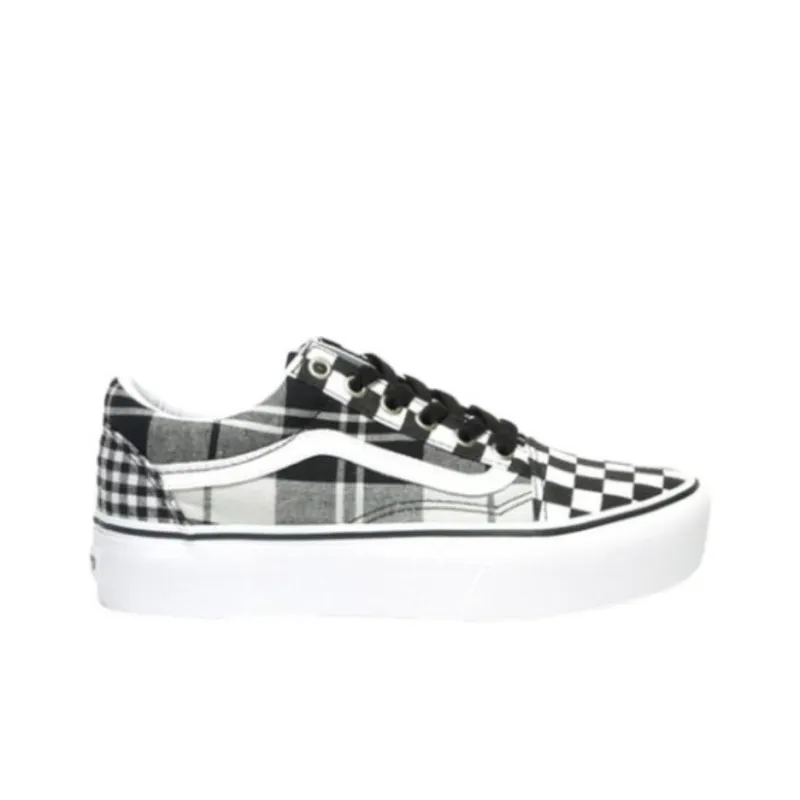 Vans Old Skool Platform 'Plaid Checkerboard' Women's-1