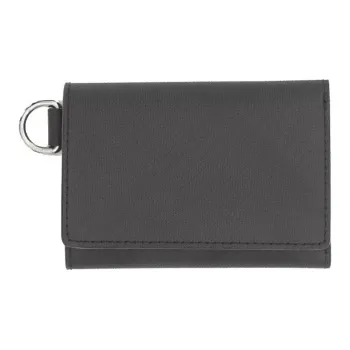 Burberry Polyurethane And Polyester Blend Wallet Small Size Unisex Black