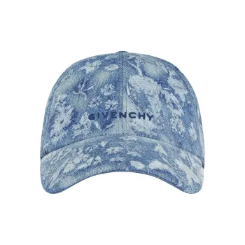 GIVENCHY Cotton Baseball Caps Women's Blue
