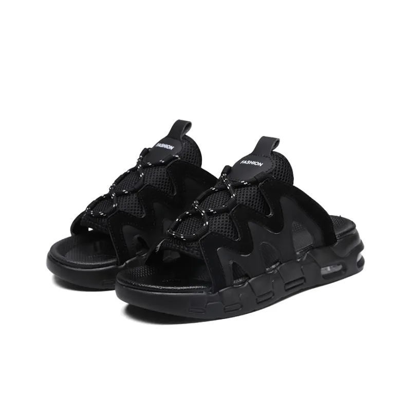 BASIC HOUSE Slip-Resistant Odor-Resistant Slide Slippers Men's-12