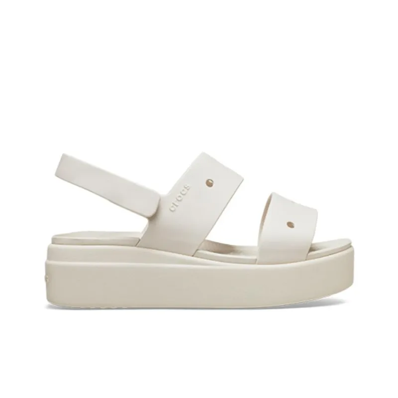 Crocs Beach Sandals Women's White Gray-1