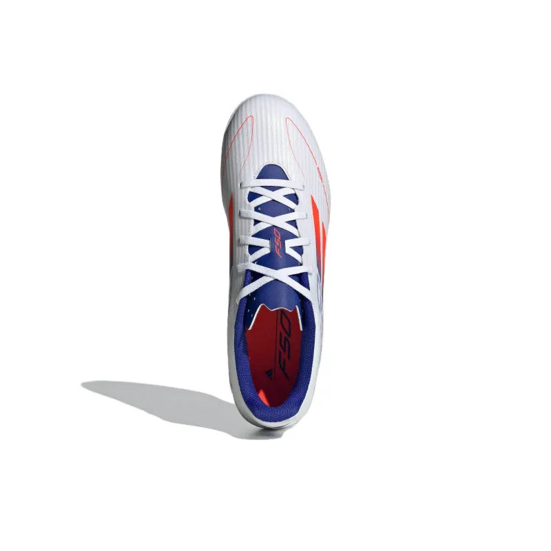 Adidas F50 Club Indoor Boots 'White Solar Red Lucid Blue'-4