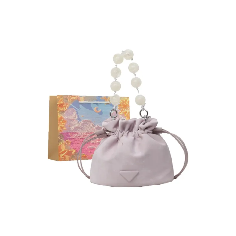 BRINCH PU Bucket Bags Shoulder Bags Women's Purple/Pink/Black/White-0