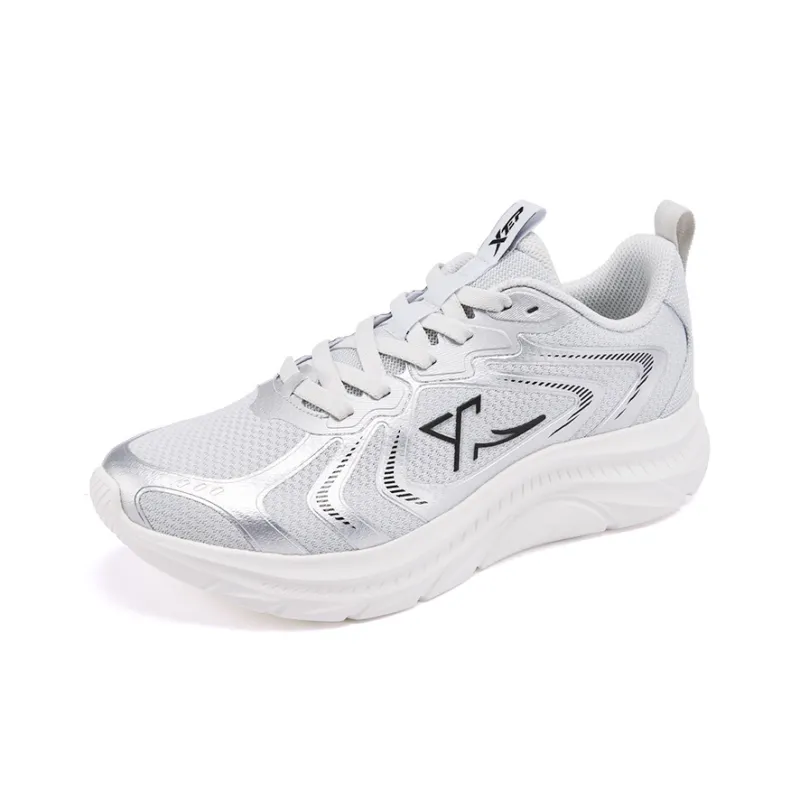 XTEP Hydrogen Wind Technology Running Shoes Men Low Top Lunar Stone Gray/Silver-1