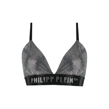 PHILIPP PLEIN Rhinestone Embellished Bra