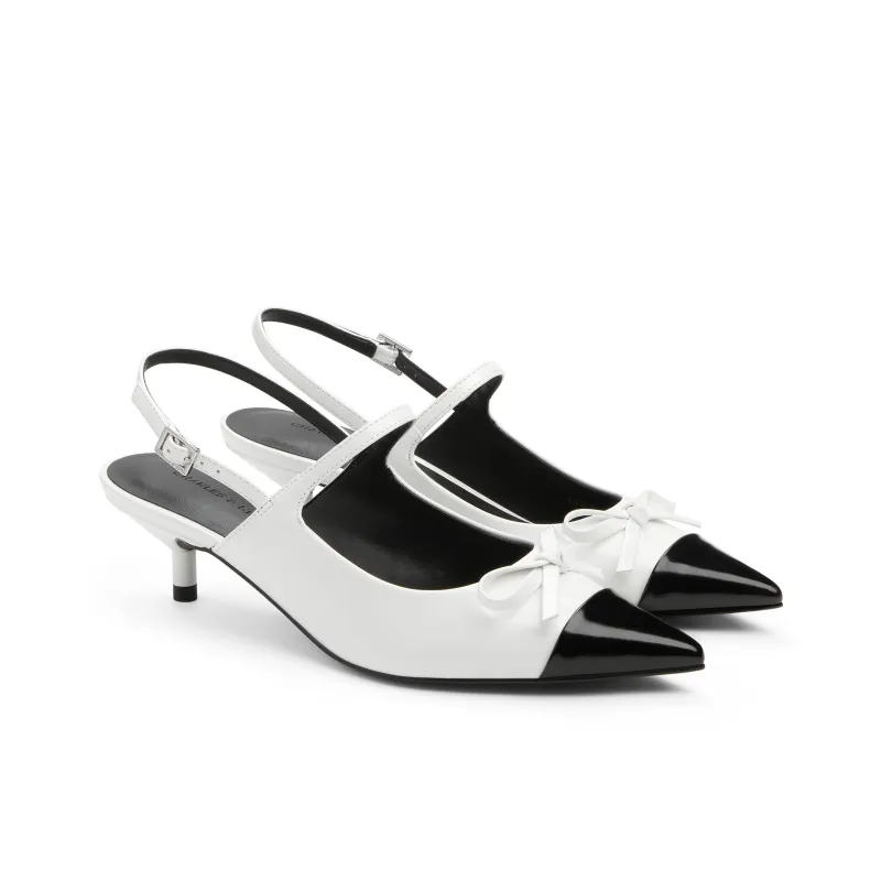 CHARLES&KEITH Small CK Bowknot New Chinese Style Casual Single Shoes 5.3cm Women's-1