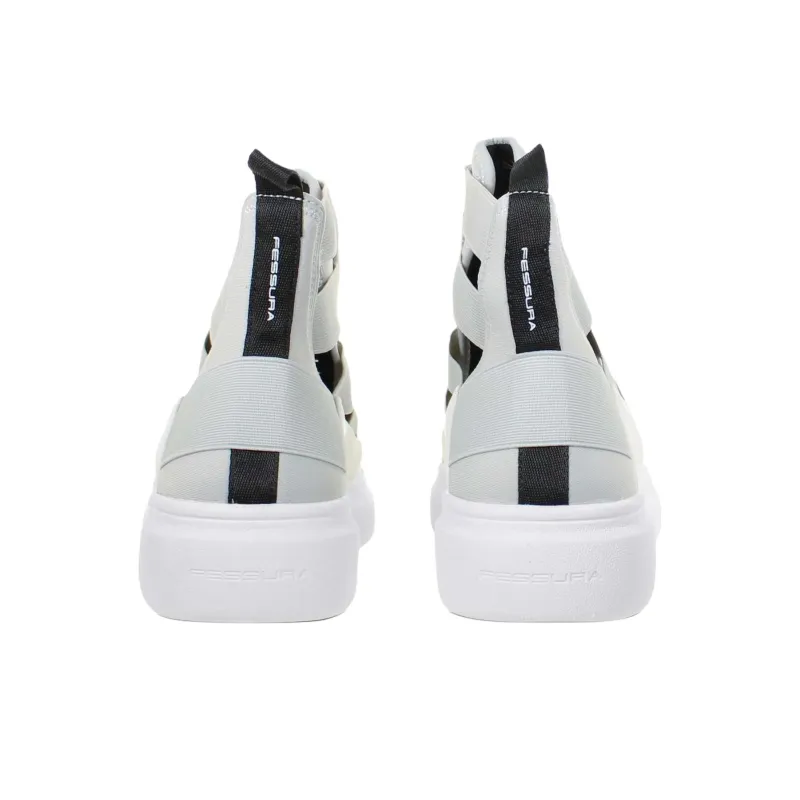 FESSURA Edge Midmask High-Top Casual Shoes Women's White-4