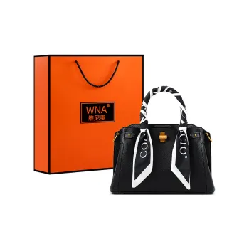 Vigno Synthetic Leather One Shoulder Tote Handbag Regular Women's Black