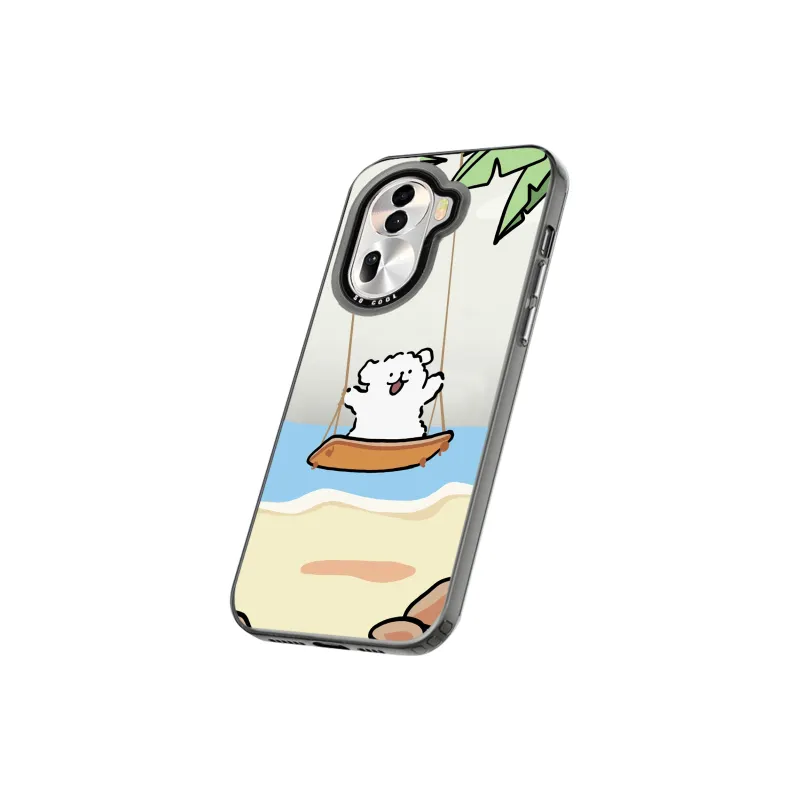 A Tidal Wave Matte Material Swing Puppy Phone Case Applicable For Vivoy100/y78/y77/y53s/y52s/y50/y35/y33/y32/y30-2