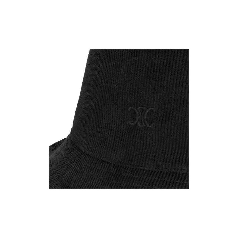 CELINE Mini Triomphe Bucket Hat In Corduroy-2