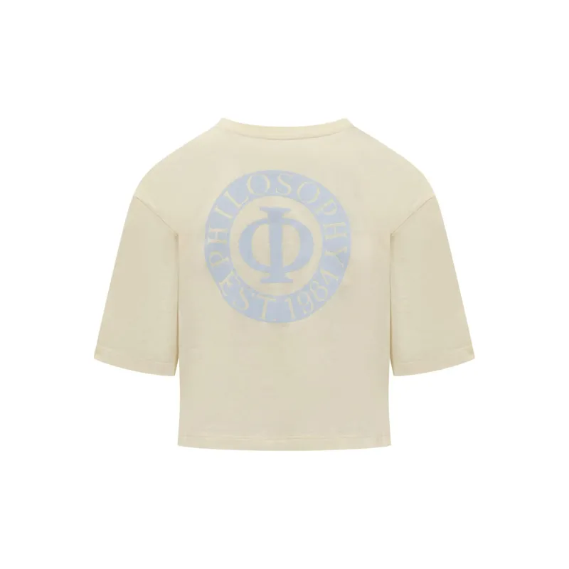 PHILOSOPHY DI LORENZO SERAFINI Short Sleeved Crewneck T Shirt-1