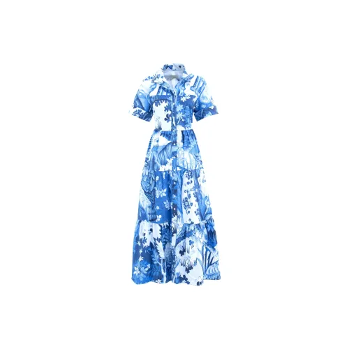 Erdem Short-Sleeved Dresses Women's Blue