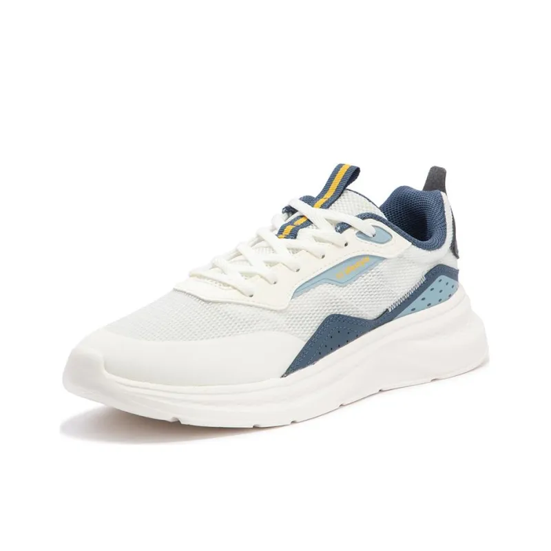 361° Slip Resistant, Abrasion Resistant, Breathable Low Top Casual Shoes Men's White Blue-1