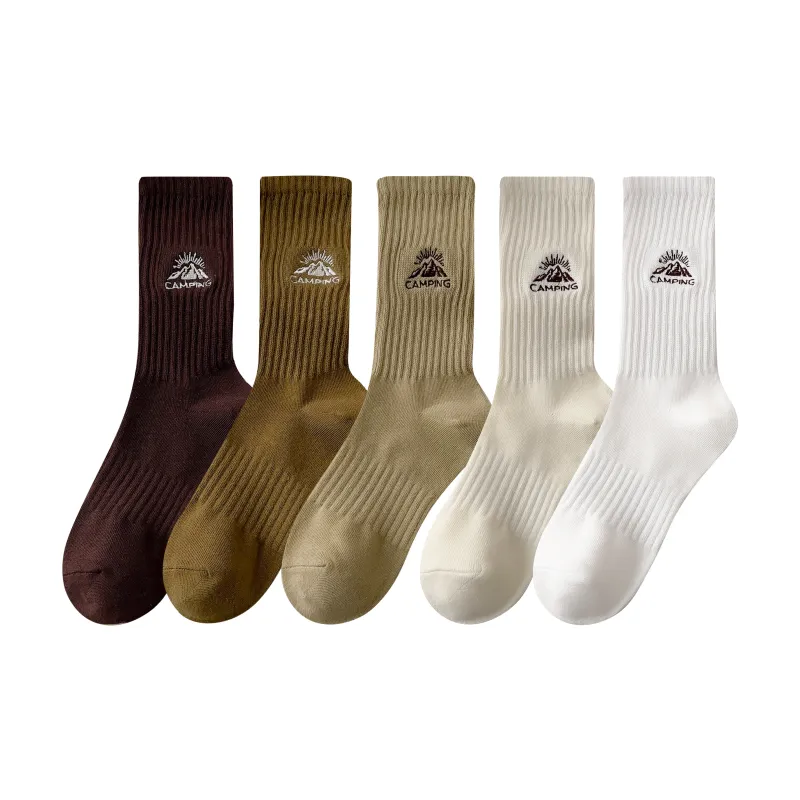 COTTON CHEESE Mid Calf Socks Men's 5 Pack-8