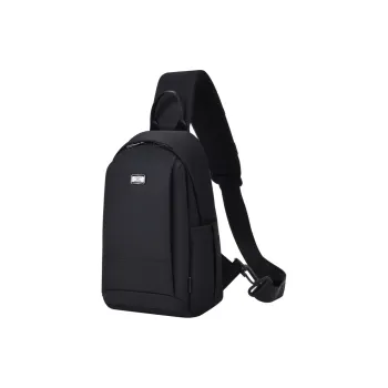 SEPTWOLVES Fabric Sling Bag, Shoulder Bag, Crossbody Bag Regular Men's Black