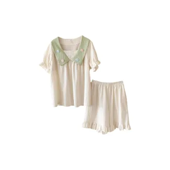 CAIHENGTONG Pajama Set Women's Apricot