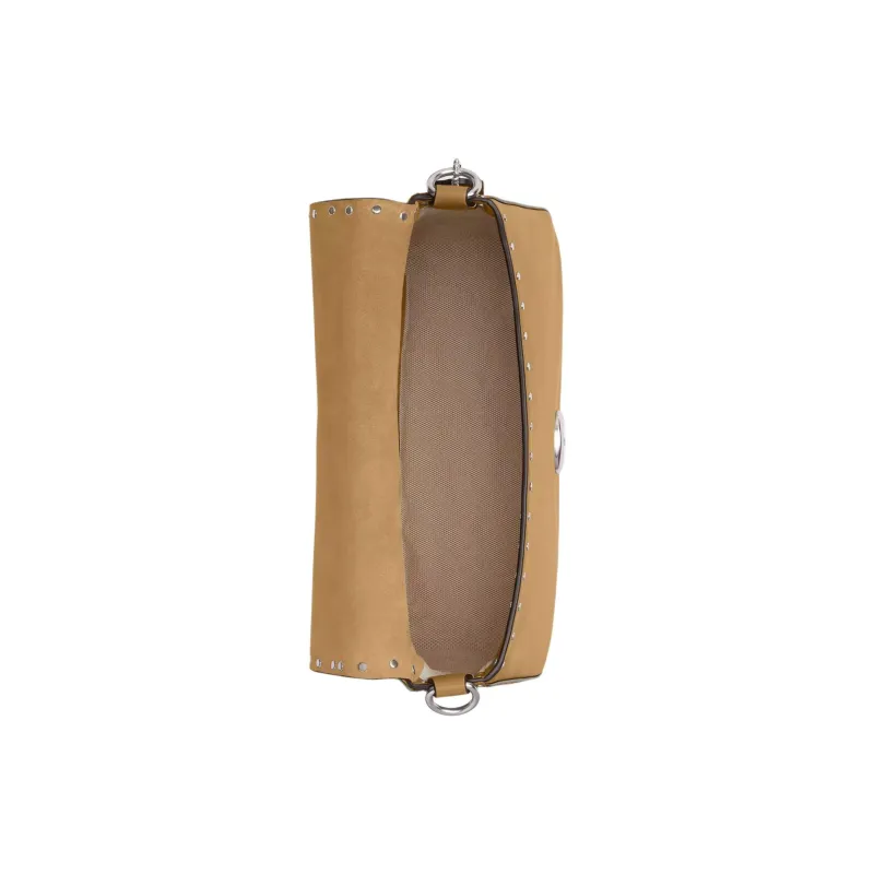 COACH Soft Tabby Suede Portable Crossbody Bag, Shoulder Bag Medium Size Women's Earthy Yellow-4