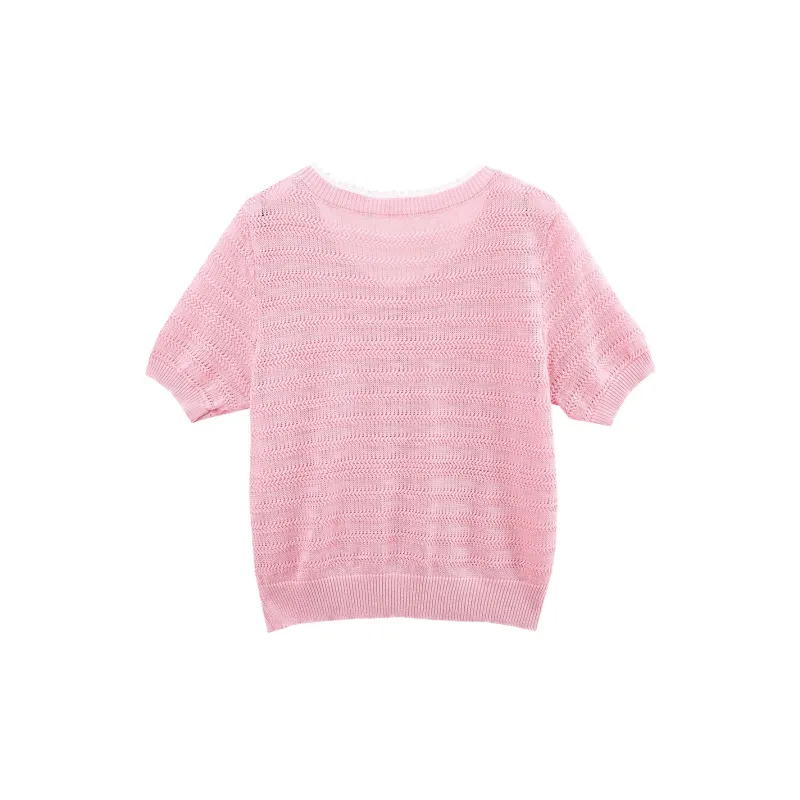 A Paradise For Awakening Knitwear Women's Pink-1