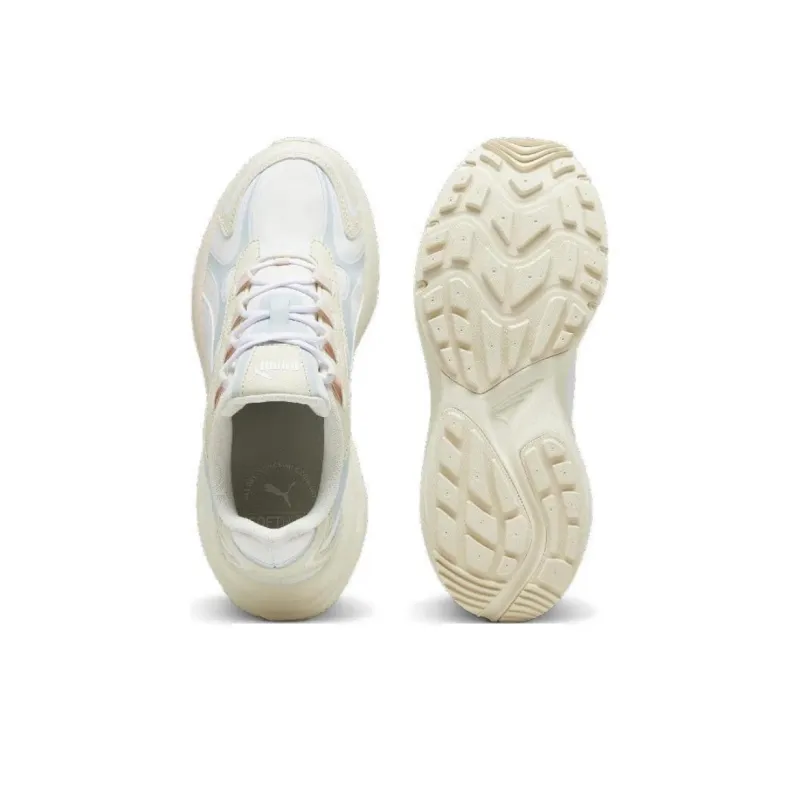 PUMA Hypnotic Anti-Slip Wear-Resistant Low-Top Casual Shoes Unisex Beige Blue-3