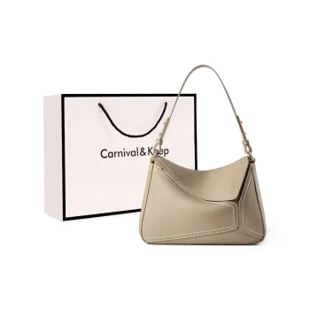 Carnival Keep Top Grain Cow Leather Shoulder Bag Crossbody Bag Regular Women's Multicolor