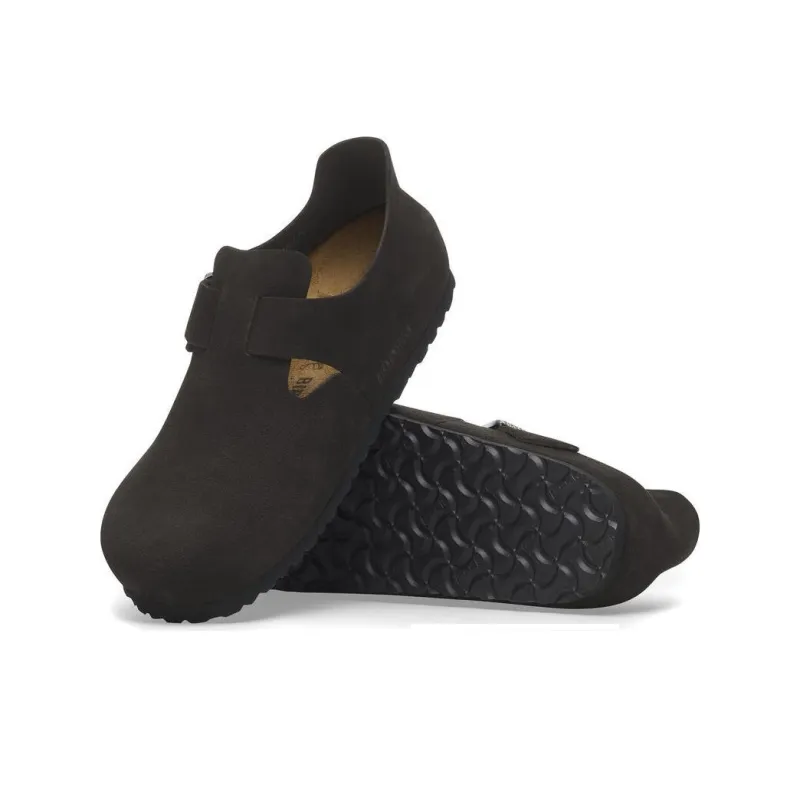 Birkenstock London Suede Leather 'Black'-5