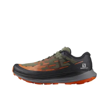 SALOMON Cushioned Anti-Slip Wear-Resistant Breathable Lightweight Low-Top Running Shoes Men's Black Brown