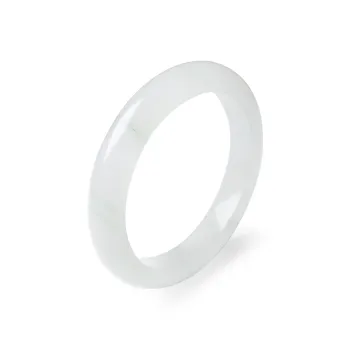 Artisan Lock Heart Jade Chalcedony Jade Bangles Women's