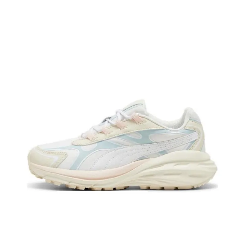 PUMA Hypnotic Anti-Slip Wear-Resistant Low-Top Casual Shoes Unisex Beige Blue-0