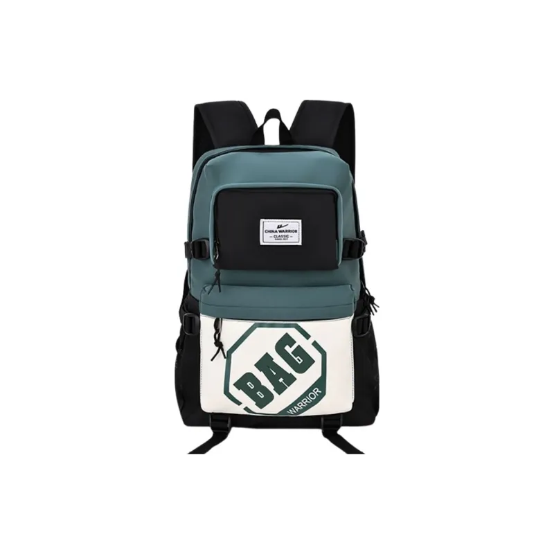 Warrior Nylon Laptop Backpack Regular Unisex Black/White-11