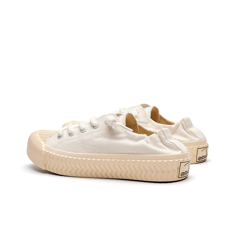 Excelsior Canvas Shoes Unisex Low Top White-2