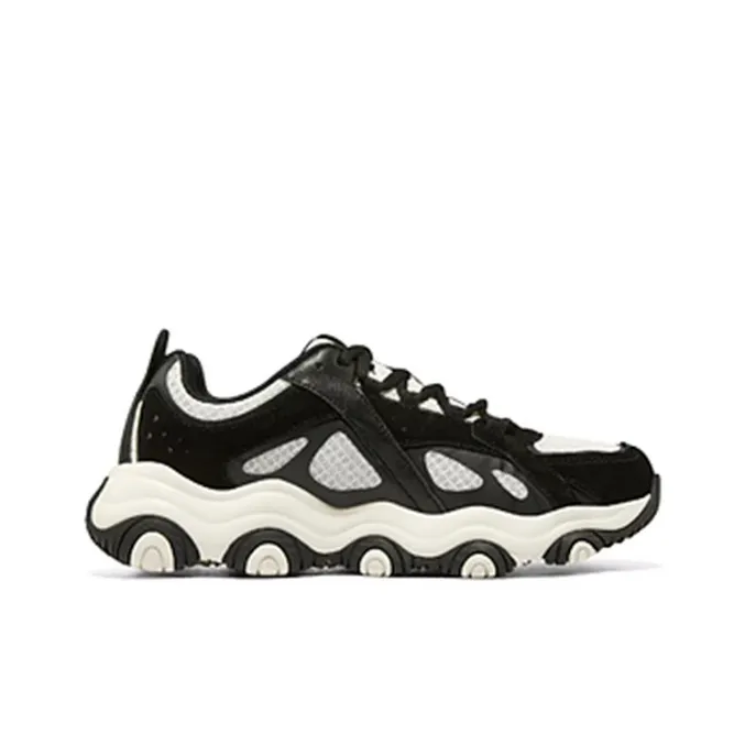 Skechers D'Lites 'Black White'-1