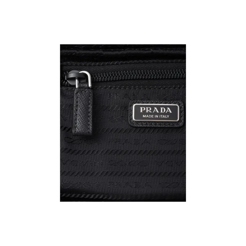 PRADA Recycled Nylon Storage Bag Small Size Unisex Black-4