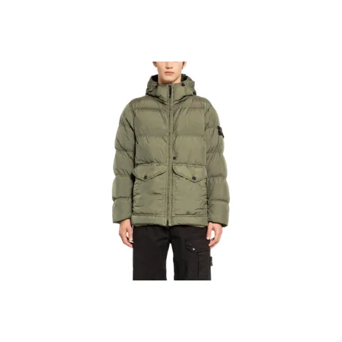 STONE ISLAND Jackets Men Dark Green