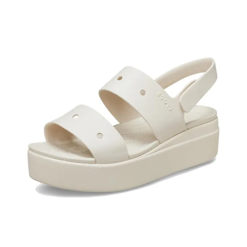 Crocs Beach Sandals Women's White Gray-2