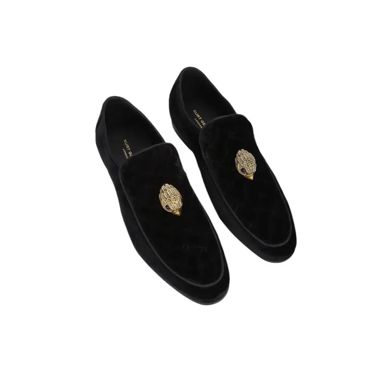 Kurt Geiger London Hugh Eagle Head Loafers Men's Black-4