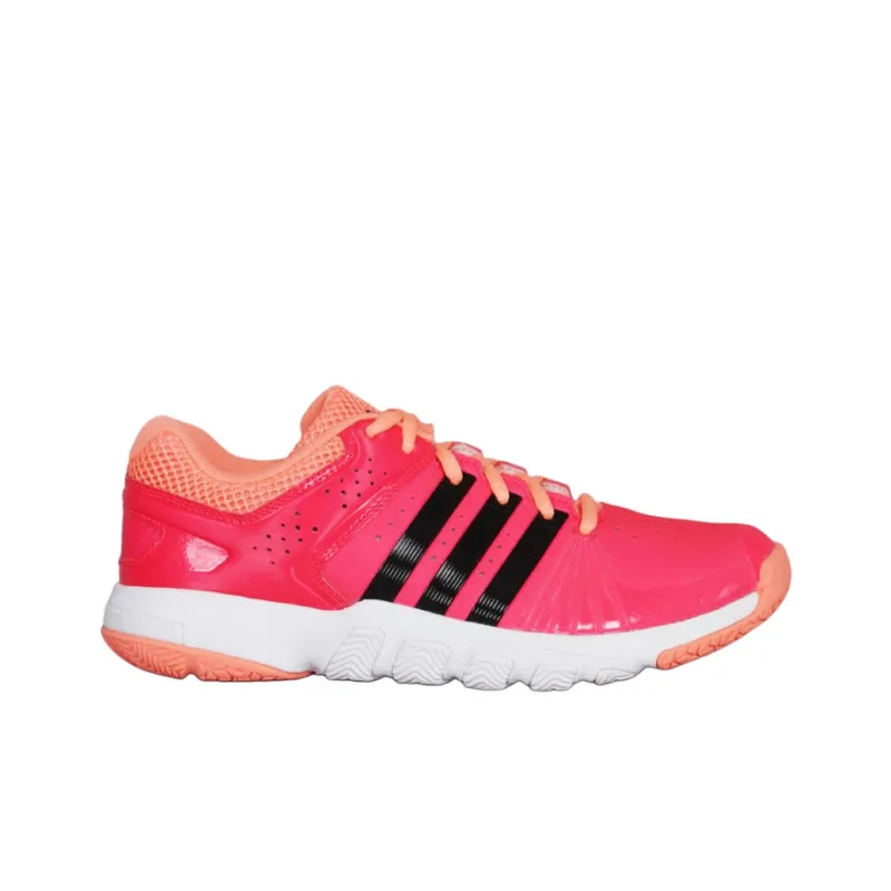 Adidas Quick Force 5.1 Cushioning Anti-Slip Wear-Resistant Balance Impact-Resistant Low-Top Badminton Shoes Women's Red-1