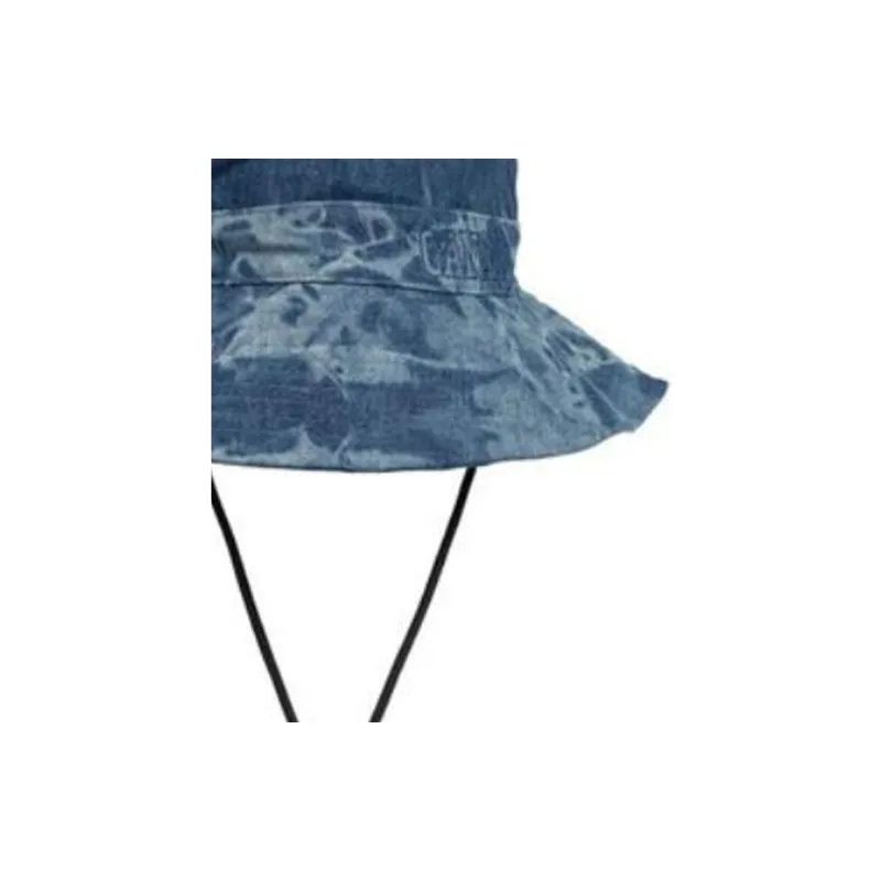 GANNI Drawstring Denim Bucket Hat-2