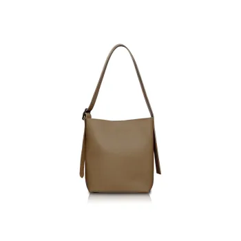 Unitude Cow Leather Bucket Bags Shoulder Bags Women's Tan