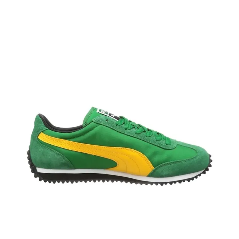 PUMA Whirlwind Classic Cushioning Anti-Slip Wear-Resistant Breathability Low-Top Running Shoes Men's Green Yellow-1