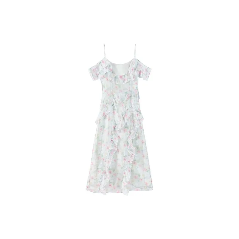 CARIEDO Slip Dresses Women's Camisole Off Shoulder Dress-1