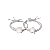 2 Pack (Round Hair Tie+Stars Hair Tie)