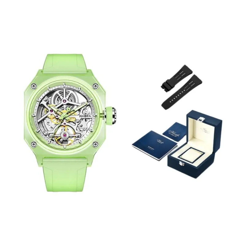 HaofaTourbillon Automatic Mechanical Movement Watch Men's Watches Black Dial-8