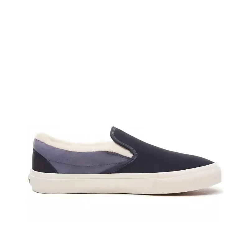 Vans Suede And Sherpa Classic Slip On 'Blue White'-1