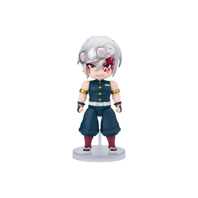 BANDAI Tengen Uzui Figuarts Mini Demon Slayer  Kimetsu No Yaiba Chibi Figures 10cm-2
