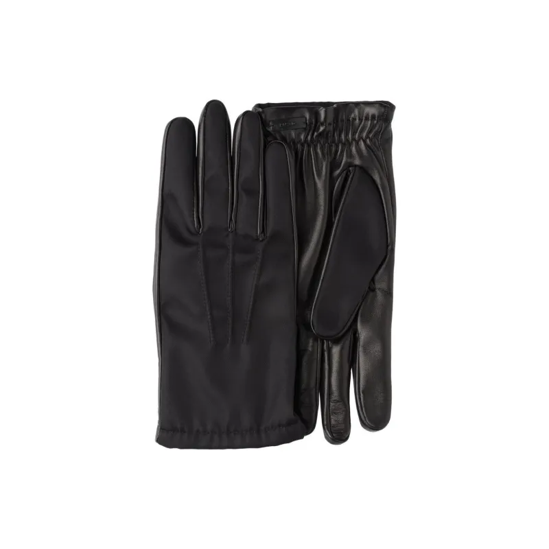 PRADA Leather Recycled Nylon Other Gloves Men's Black-0