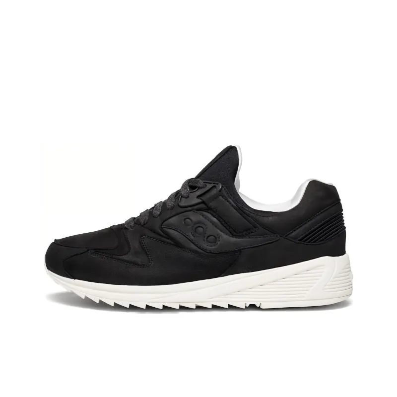 Saucony Grid 8500 Cushioned Anti-Slip And Wear-Resistant Lightweight Low-Top Casual Running Shoes Unisex Black White-0