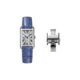 Blue Thread Genuine Leather-Silver-Tone Buckle Women's